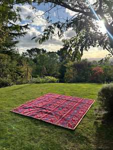 LAYLA (RED) 2 x 2m Picnic Rug
